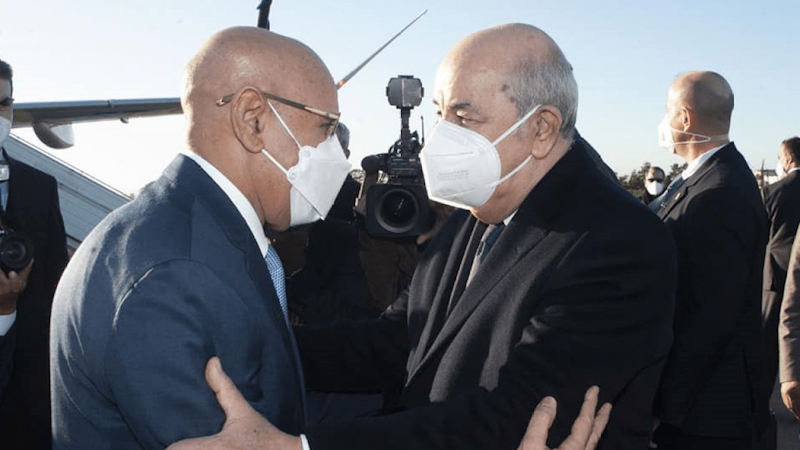 عاجل..قضية الصحراء والتوترات على الحدود ابرز محاور مباحثات على انفراد يجريها الرئيسين الجزائري والموريتاني  