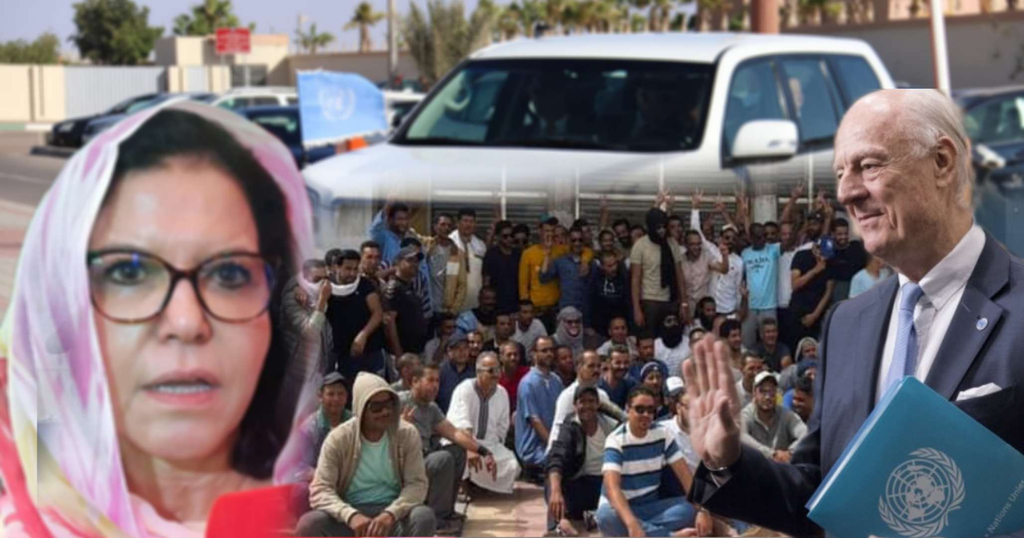 هل تدفع زكية الدريوش ملاك القوارب المعيشية الى اعتراض طريق دي مستورا خلال زيارته الى الداخلة ؟